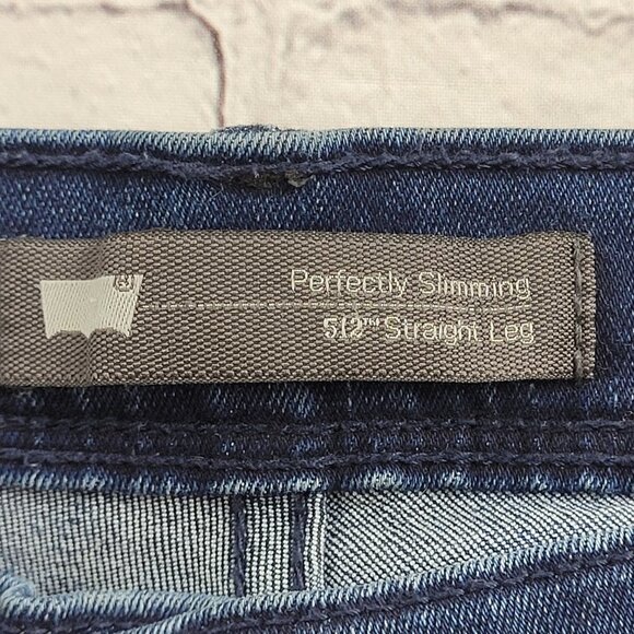 Levi’s Women’s blue 512 perfectly Slimming straight leg jeans size 28 - Picture 7 of 10